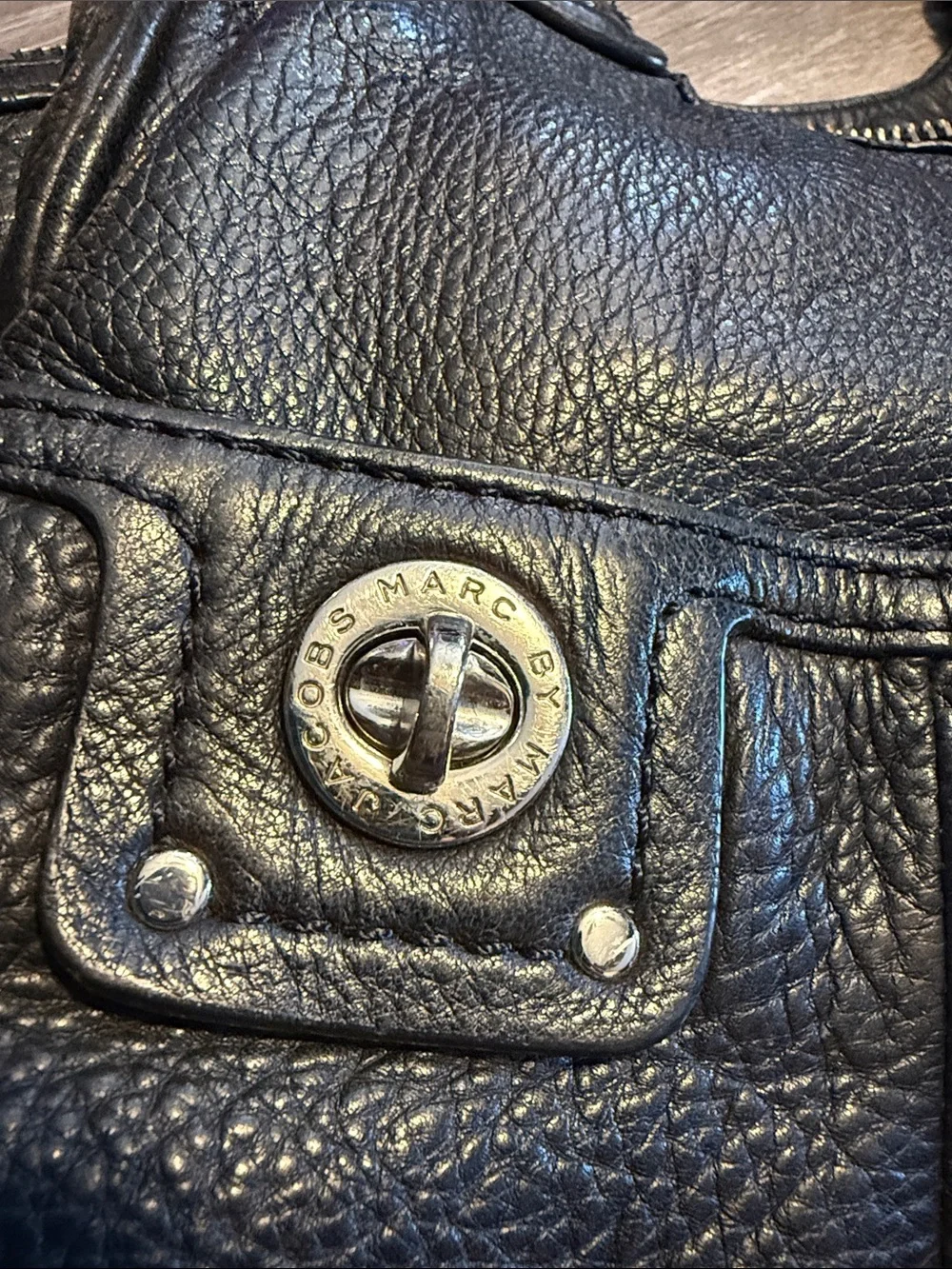 Marc By Marc Jacobs Classic Black Leather Shoulder Bag
